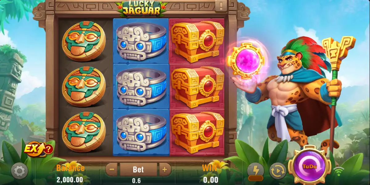 jogo Lucky Jaguar temática antiga
